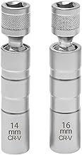 YPYMOD 2 Pezzi Chiave Candela 16mm/14mm, Chiave per Candele Auto, Universale Magnetico Flessibile Chiave Candela per la Riparazione Dell'auto per Rimuovere le Candele Dell'auto