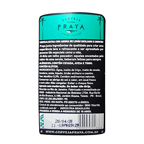Cerveja Praya Witbier 600ml