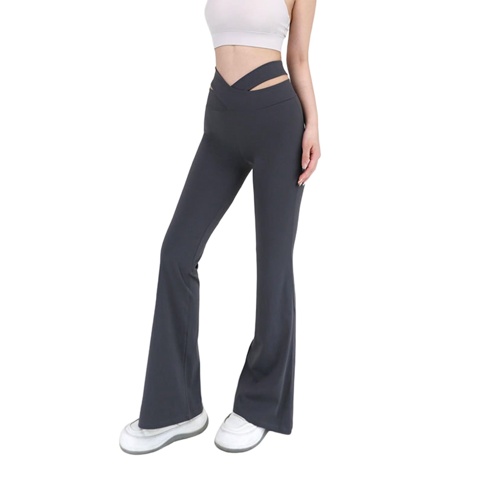 Legging évasé contrôle du ventre haute taille avec poches intégrées - 6