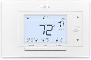 Emerson Sensi St55u Smart Wi-Fi Thermostat, White