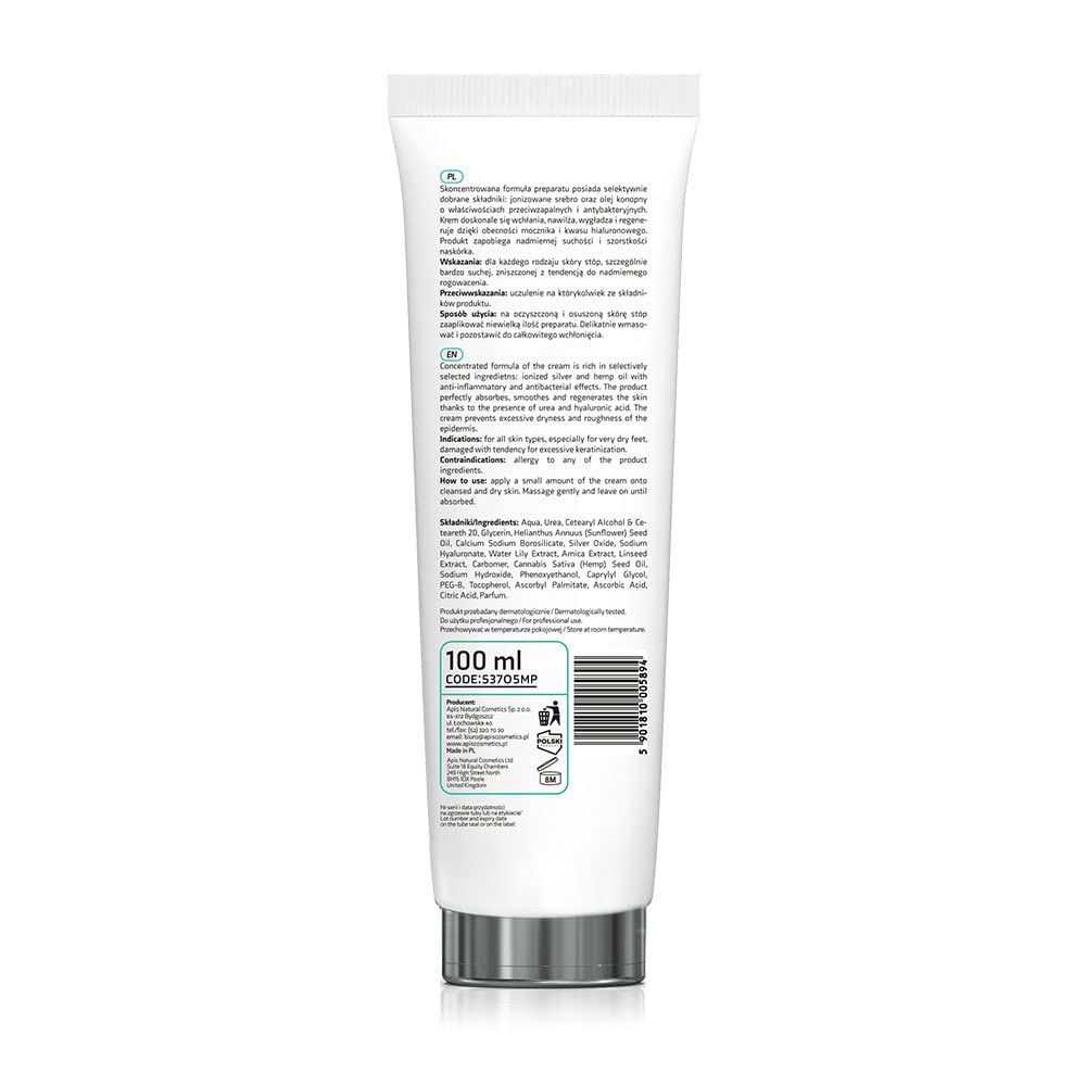 Apis Professional Api Podo Regenerating and Hydrating Feet Cream with 20% Urea and Ionized Silver 100ml, 100 ml (Pack of 1) - Image 2