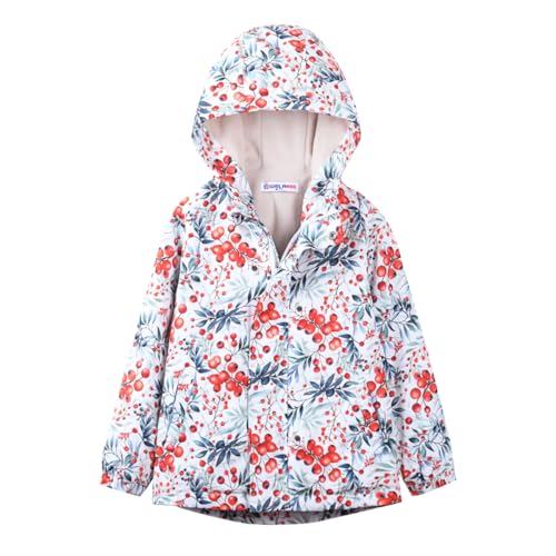 Image of WELAKEN Fleece lined Jackets with Water-Resistance Frabic for Kid's & Toddler II Girl's Rain Jacket & coats