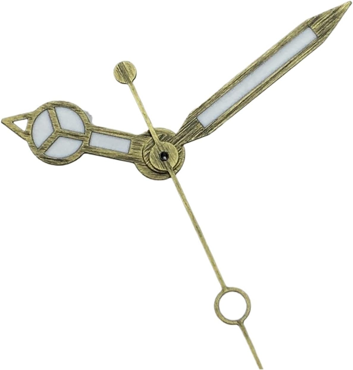 1セット ブロンズ針 NH35 PT5000ムーブメント メンズ腕時計パーツ グリーン発光(Bronze 2,PT5000)