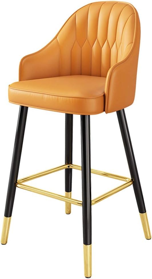 Sièges de cuisine en métal bleu avec tabouret de bar pivotant et dossier
