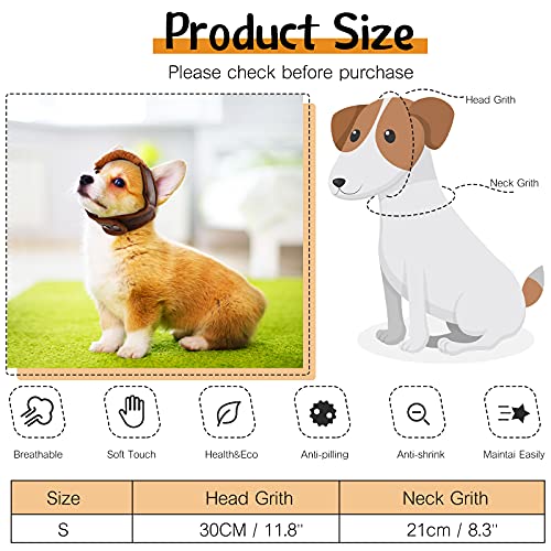 2 Pieces Dog Hat with Ear Flaps Dog Winter Warm Hat Pet Fleece Trapper Cap with Adjustable Chin Strap for Small Dogs… - Image 3