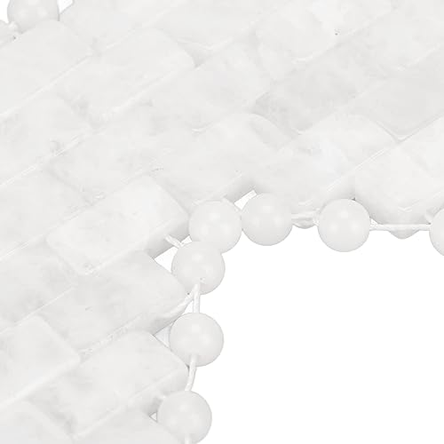 Miniatura 6 de Máscara de ojos de jade de cuarzo blanco, reduce la fatiga y la hinchazón, piedra de cristal refrescante, fácil de usar con un ajuste cómodo para la