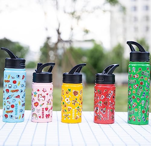 Image of BJPKPK Insulated Water Bottle, 22oz Stainless Steel with Straw Lid