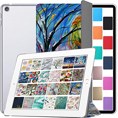 Image of DuraSafe Cases for iPad Mini 5 Gen 2019 7.9 Inch [ Mini 5th Gen ] A2133 A2124 A2126 MUQY2HN /A MUQW2HN /A MUQX2HN /A MUU52HN /A PrintediPad Cover with Translucent Frosted Hard Back - Color Emblem