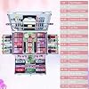 Pure Vie All-in-One Holiday Gift Makeup Set Cosmetic Essential Starter Bundle Include Eyeshadow Palette Lipstick Concealer Blush Mascara Eyeliner Face Powder Lipgloss Brush - Makeup Full Kit for Women