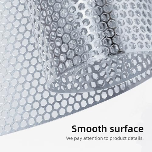 Image of AggAuto Universal 40 inchx13 inch Car Grill Mesh - Aluminum Alloy Automotive Grille Insert Bumper Honeycomb Hole 8mm Spacing 3mm, One of the Most Multifunctional Shape Grids 100x33cm Silver