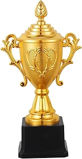 DYNWAVE Competitions Award Trophy with Base, Metal Football Competitions Award Cup, Soccer Trophy for Winning Prizes, Teamwork Award