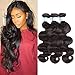 BLY Hair 8A Brazilian Virgin Human Hair Body Wave 12 14 16inch 3 Bundles Weave 100% Unprocessed Human Hair Wavy Extensions Weft Natural Black 300g Total