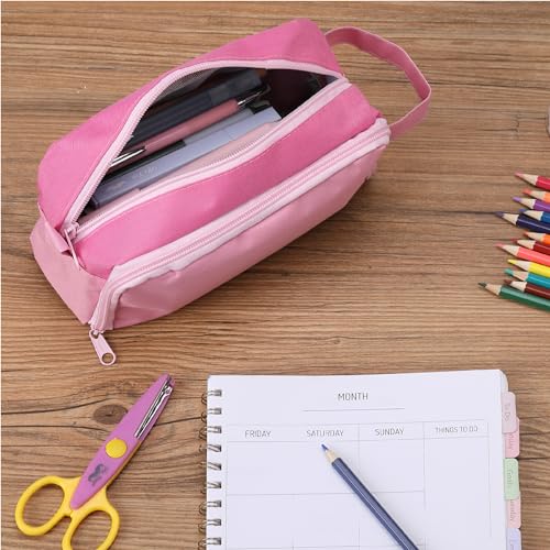 Image of Mr. Pen Large Capacity Pencil Pouches and Bags - Mint Green School