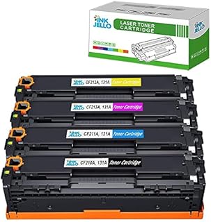 InkJello Compatible Toner Cartridge Replacement for HP LaserJet Pro 200 Color M251n M251nw MFP M276n MFP M276nw (BK/C/Y/M, 4-Pack)