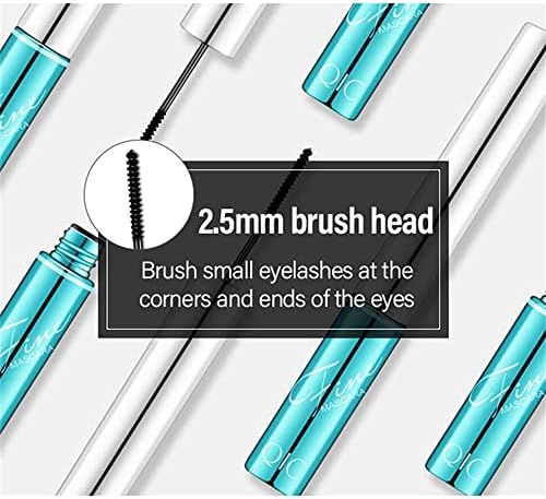 Waterproof Mascara for Fine Short Eyelash, Washable Voluminous Eyelash Mascara Intense Lengthening Mascara for Women, Black (0.1 fl. Oz)