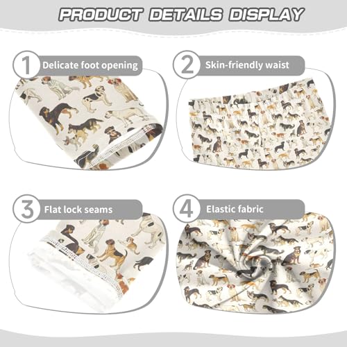 senya Girls Printed Leggings Yoga Pants Variety Dog Pattern for Kids in 4t to 10 Years, 4T3