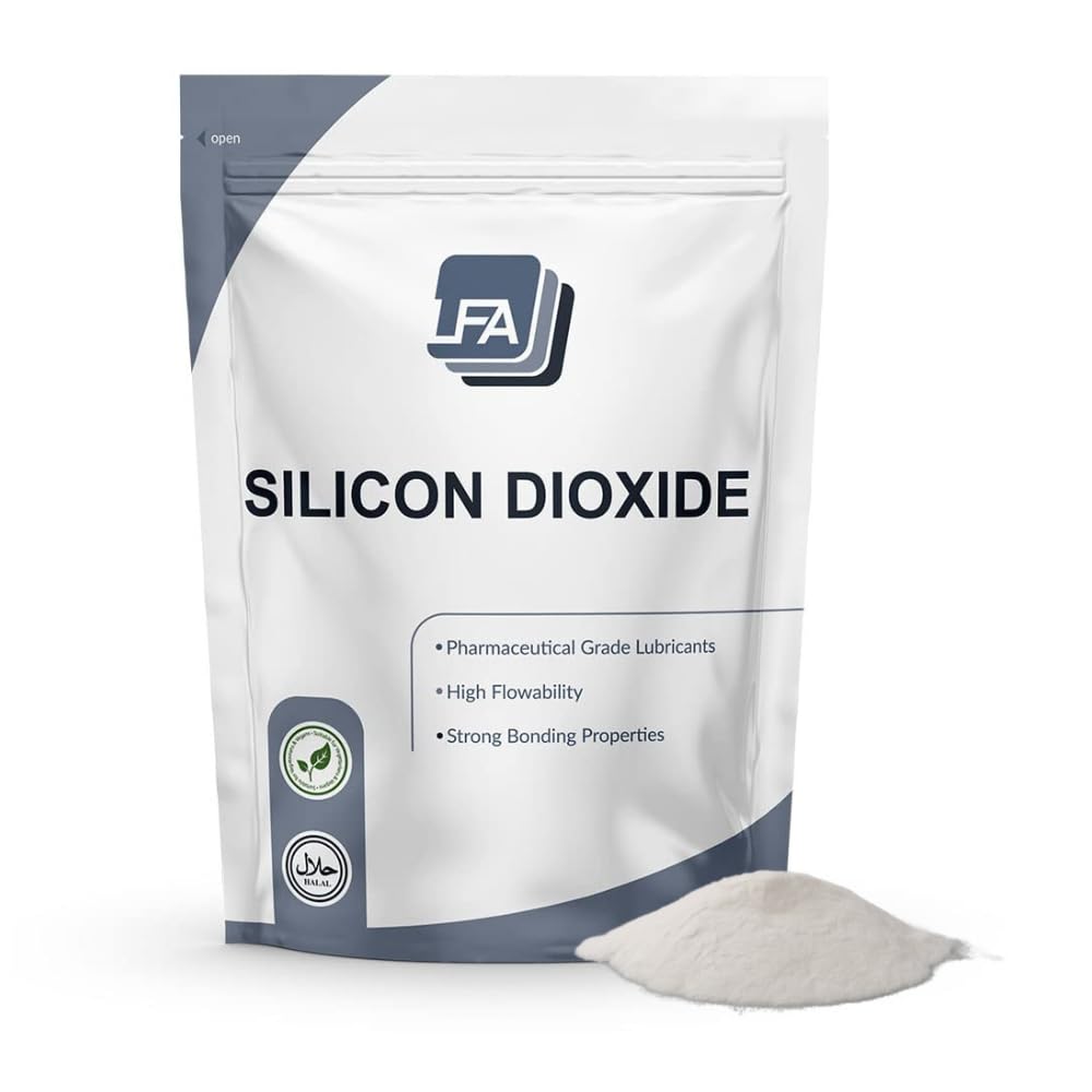 LFA Tablet Presses Silicon Dioxide (Silica) Powder - Flowing & Anti-Caking Agent - 1kg (2.2 lbs)