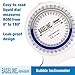 Baseline Bubble Inclinometer - Professional Easy To Read Range Of Motion Test For Physical Therapy, Rehabilitation, And Recovery With Carrying Case