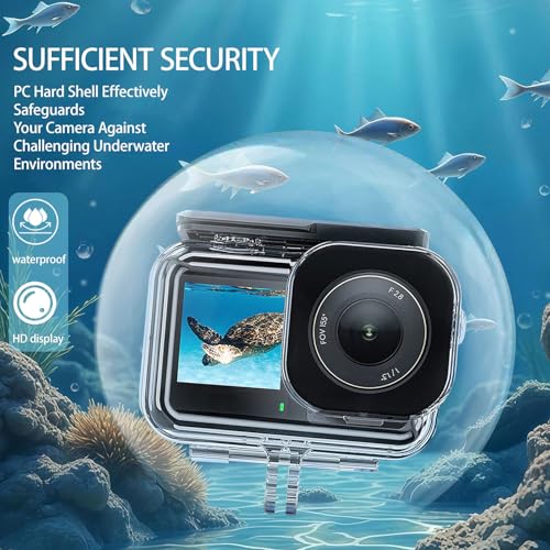 Carcasa impermeable DJI Osmo Action 6 submarina de 60 metros con láminas antiniebla 3