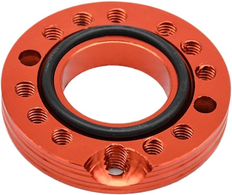 Motorcycle ATV 28mm Carburetor Flange Spinner Plate Adapter Inlet Manifold Adjuster Universal Compatible with Automotive Motorcycle Parts ATV UTV Models(Red)