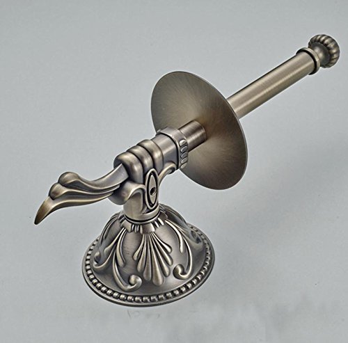 SDKKY-Toallero vintage, bronce antiguo, cepillado Portarrollos, baño higiénico, cuidado de toalla de papel