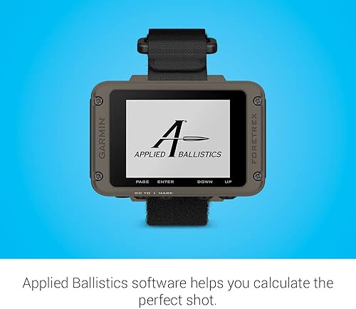 Miniatura 3 de Garmin Foretrex 901, edición balística, navegadores GPS montados en la muñeca, GNSS multibanda mejorado, mayor duración de la batería