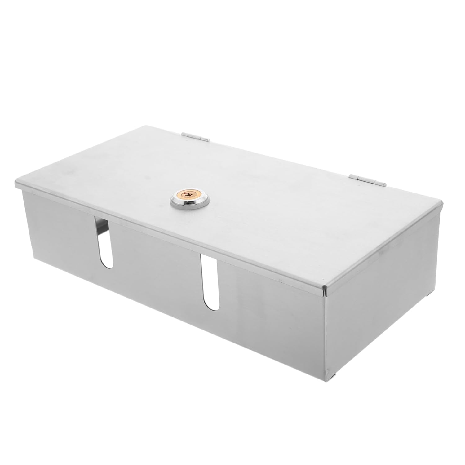 Sosoport Weatherproof Outdoor Wall-Mounted Charger Outlet Cover Stainless Steel Dual Socket with Lock Rainproof Plug Protector Box for Electric Vehicle Charging