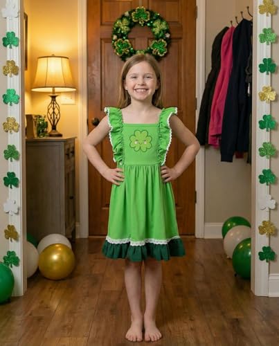 Image of Unique Baby Girls Smocked Holiday Dress for Big Kids and Toddler Outfit Clothes with Embroidery