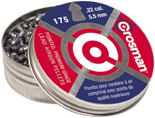 Crosman P022 - Pellets puntiagudos de calibre .22 (175 unidades)
