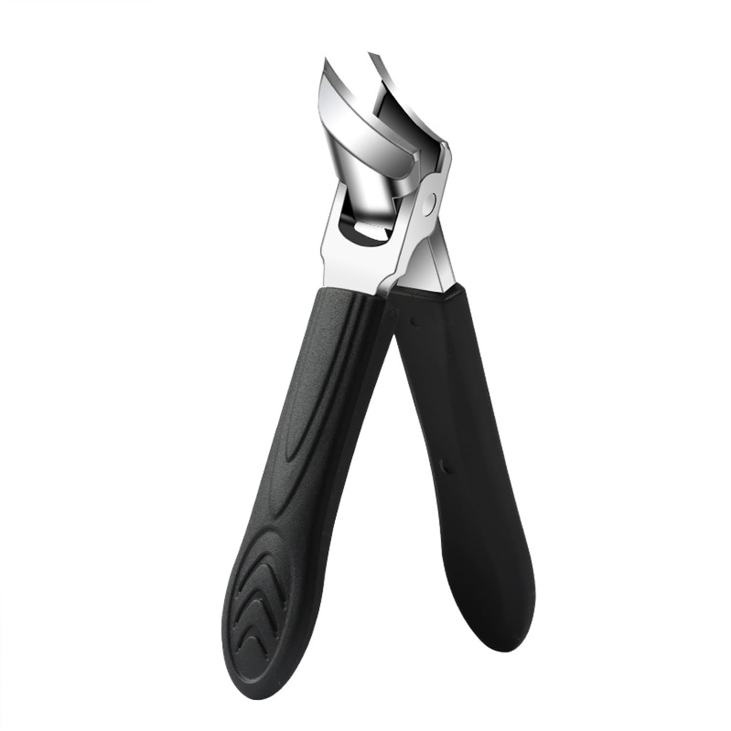Wide Jaw Opening Slanted Nail Clippers 16mm Anti-Splash Angled Toenail Clippers with Non-Slip Handle Rust-Resistant Nail Tools for