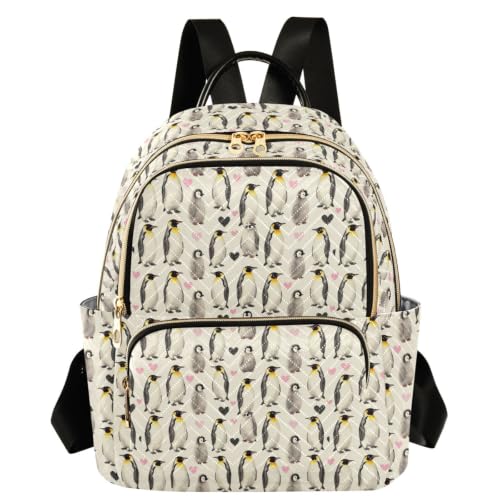 Mochila de mujer de pingüinos talla S ideal para vacaciones de viaje