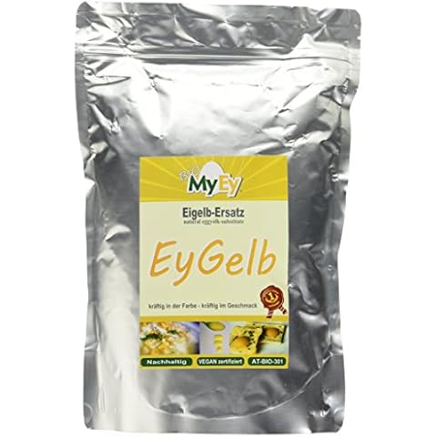 MyEy EyGelb, BIO Eigelb-Ersatz, vegan, sojafrei, cholesterinfrei, 1er Pack (1 x 1 kg) Cover