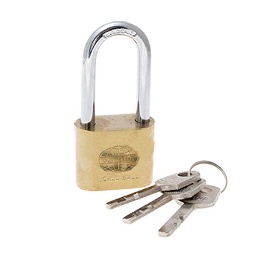 Aexit Security Family Lock Office Door Gate Golden Lock w 3 Keys