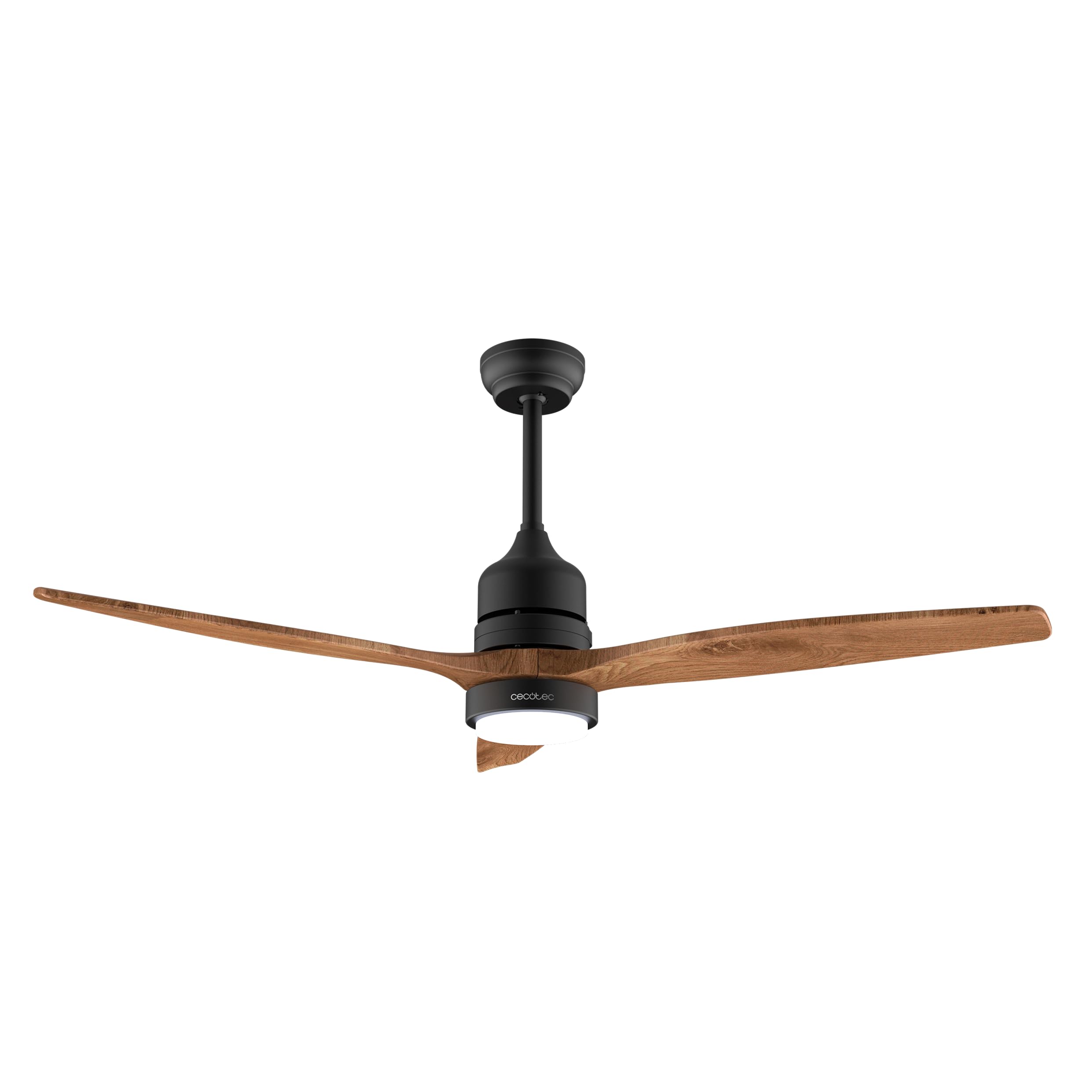 Cecotec Ventilatore da Soffitto con Luce EnergySilence Aero 5275 DarkWood. 40 W, Diametro 132 cm, Lampada a LED, Telecomando, Timer Fino a 8 Ore, 6 Velocità, Estate/Inverno, Altezza Regolabile