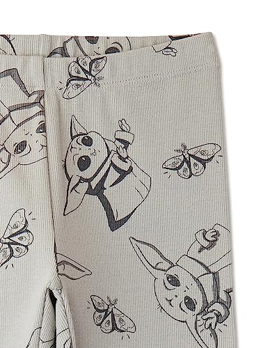 Mad Engine Star Wars Girls' Leggings Grogu Baby Yoda 2 Pack of Kids Pull-On Tights2