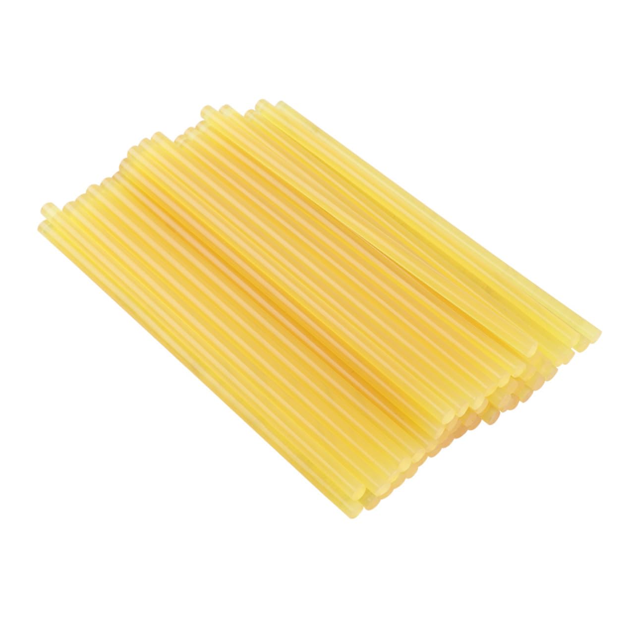 jojofuny 100 Pièces Bâtons de Colle Thermofusible Jaune Adhésif Fort Flexibles et pour Réparation Maison et Atelier