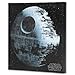 Open Road Brands Disney Star Wars Death Star Gallery Wrapped Canvas Wall Decor - Detailed Death Star Wall Art for Man Cave or Movie Room
