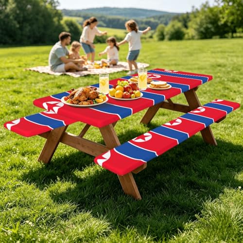 Mantel de mesa con estampado coreano y fundas integrales para renovar tus zonas de picnic 8