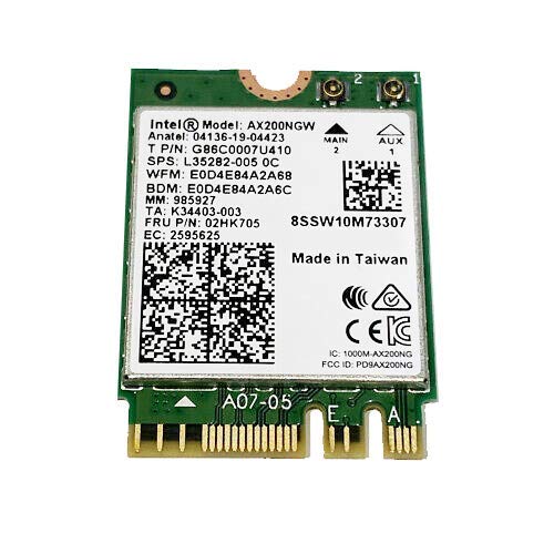 Genuine ALFA Intel AX200NGW Wireless Card, Wi-Fi 6 11AX WiFi Module 2 x 2 MU-MIMO Dual Band Wireless
