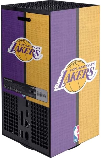 Skinit Decal Gaming Skin Compatible with Xbox Series X Console - Officially Licensed NBA Los Angeles Lakers Canvas Design