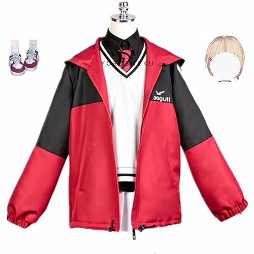 水面まどか コスプレ衣装+ 髪飾り コスチューム 靴 ウィッグ 別売り 88 (ウィッグ)