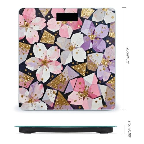 Báscula digital para baño con pantalla LCD y base antideslizante miniatura 2