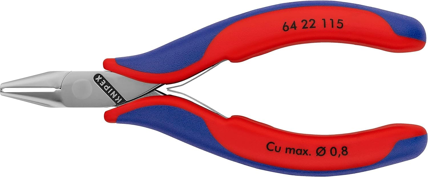 Knipex Pince coupante de devant pour l'électronique avec poignées multimatières 115 mm, 64 22 115