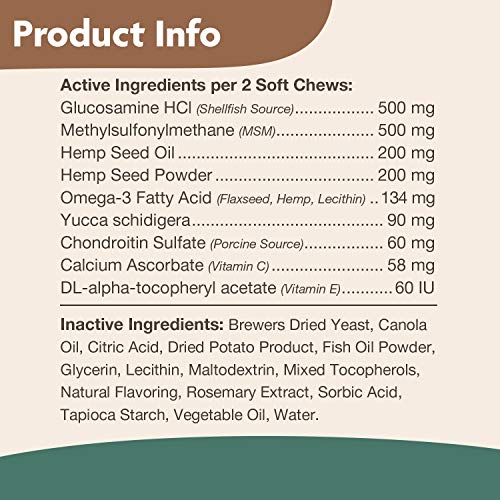 NaturVet – Hemp Joint Health For Dogs - Plus Hemp Seed | Supports Overall Joint Health | Enhanced with Glucosamine, MSM… - Image 7
