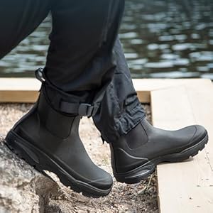Green Comfort Rubberen laarzen voor heren met gemiddelde hoogte, waterdichte rubberlaarzen voor heren, kort, Donkerblauw, 43 EU