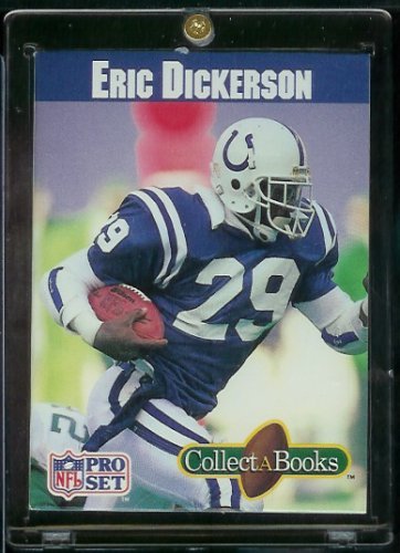 1990 Pro Set Eric Dickerson Pro Bowl Card #338 - Indianapolis Colts - SHORT PRINT Red Parallel - View #3