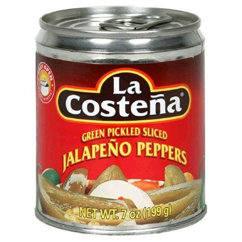 La Costena Green Pickled Sliced Jalapeno Peppers, 7-Ounce Cans (Pack of 24) ( Value Bulk Multi-pack)