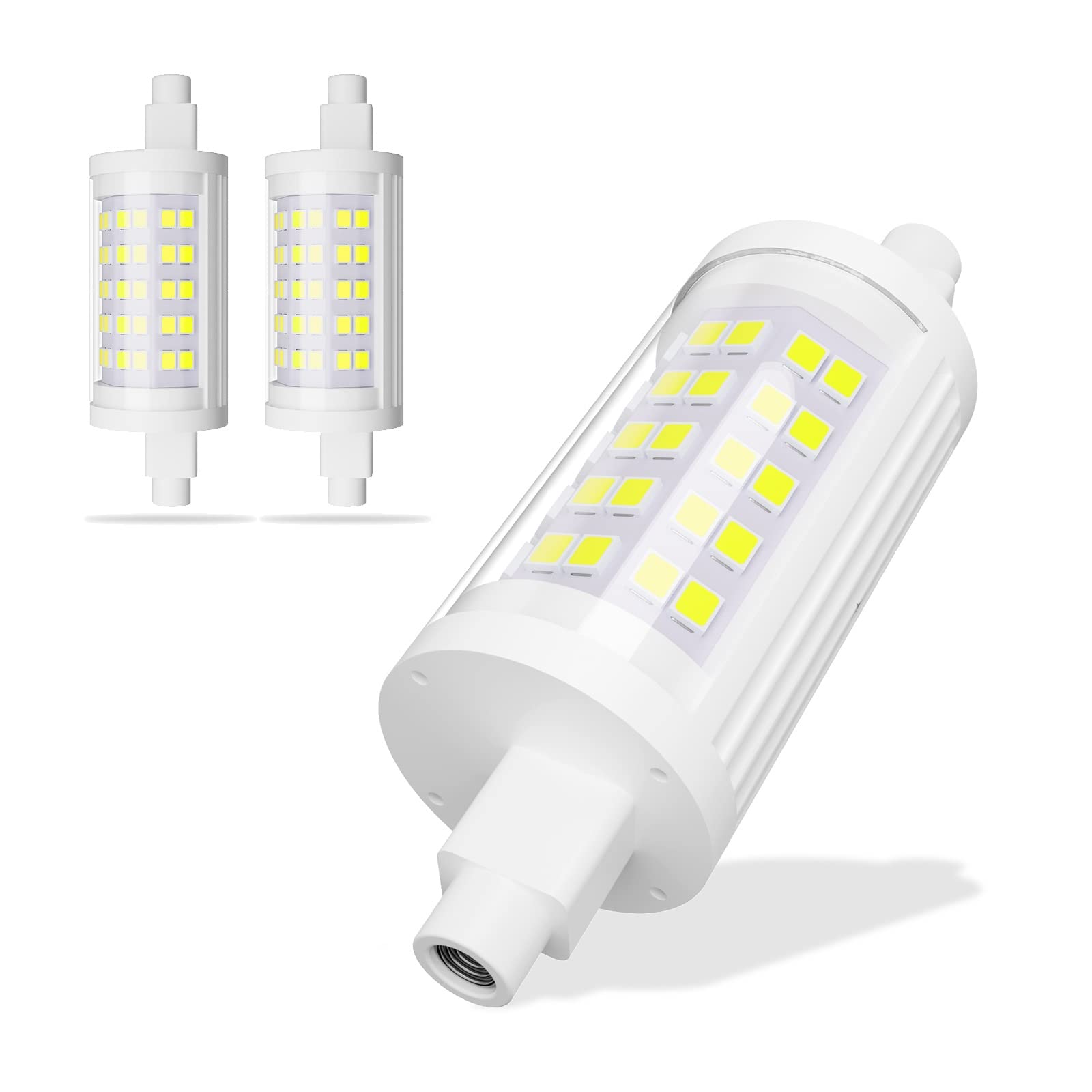 R7s LED Bulb 78mm, Non-dimmable Linear Bulbs, 10W 1000lm, Equivalent to 100W Halogen Lamp, for Floodlight, Security Light, Landscape Light and Work Light (Color : Cool White, Size : 2pcs)