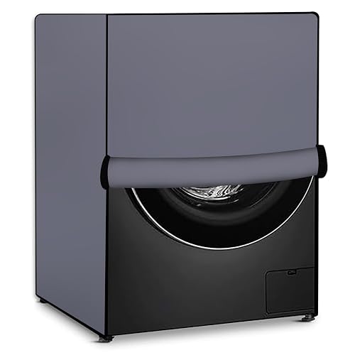 Stylista Waterproof Front Load Washing Machine Cover Compatible for LG 8 kg & 9 Kg Grey