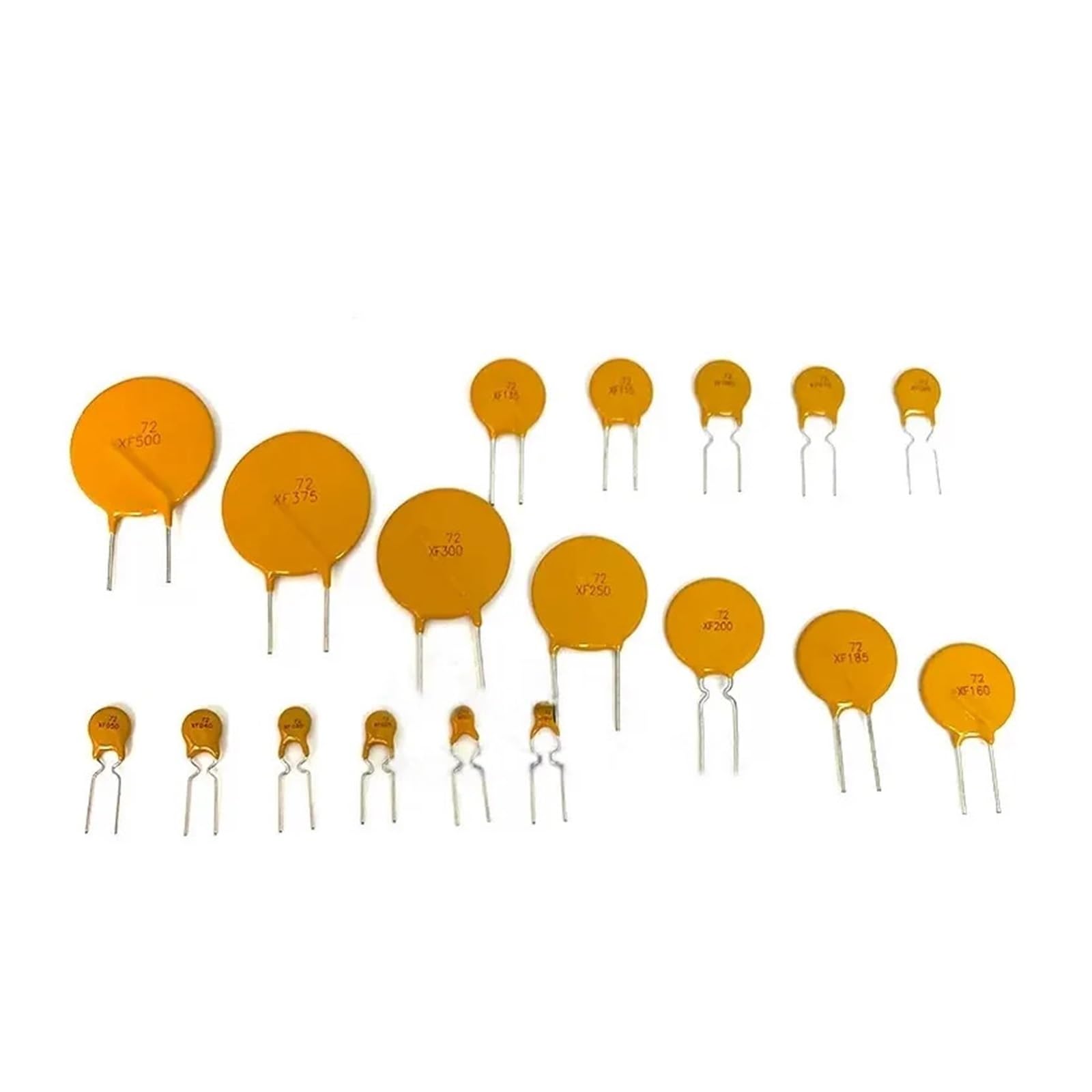 Fusible cerámico de acción rápida, 10 fusibles autorrecuperables RXEF005-RXEF500 RXEF030 RXEF050 72V 60V 0.05A-5A(72V .05A .05)(72V 0.2A 020)